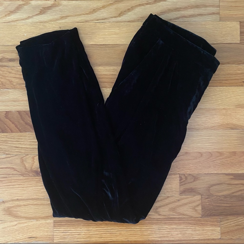 H&M VELVET PANTS